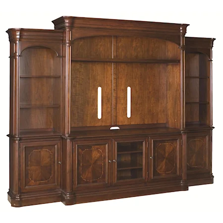 Complete Entertainment Console with Hutch and Side Units